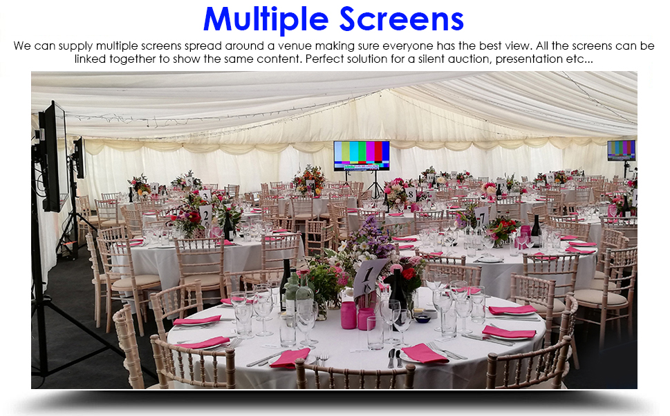 Multiple TV Screens for Corporate Events