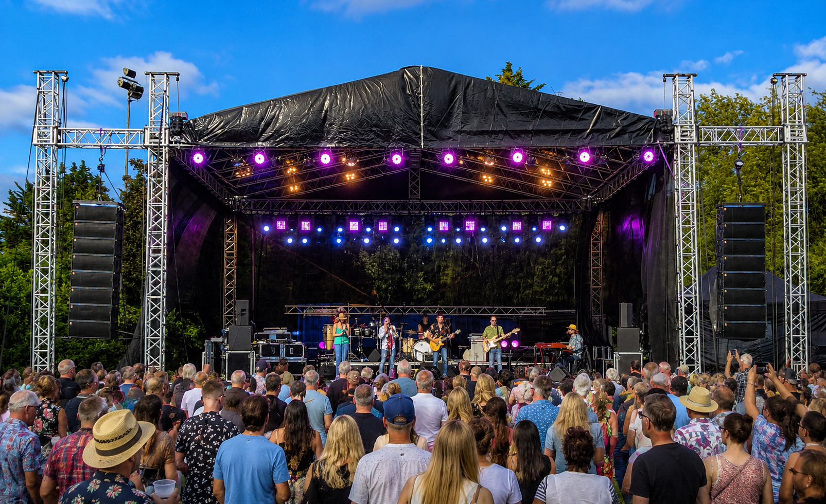 Outdoor Festival Stage Hire for Concerts & Live Events